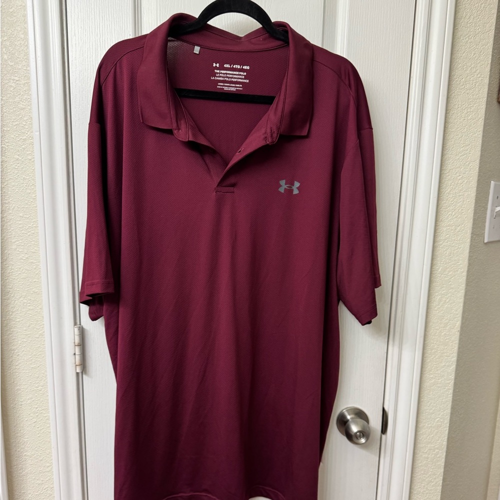 Under Armour Men's Maroon Polo Shirt